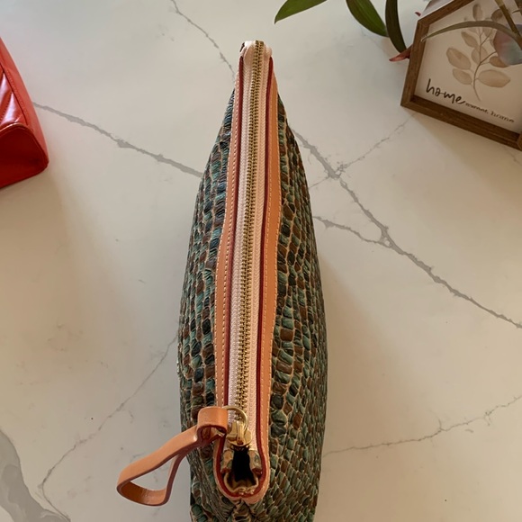 Cavalcanti leather multicolored wristlet/clutch made in Italy. NWOT. - Picture 3 of 12